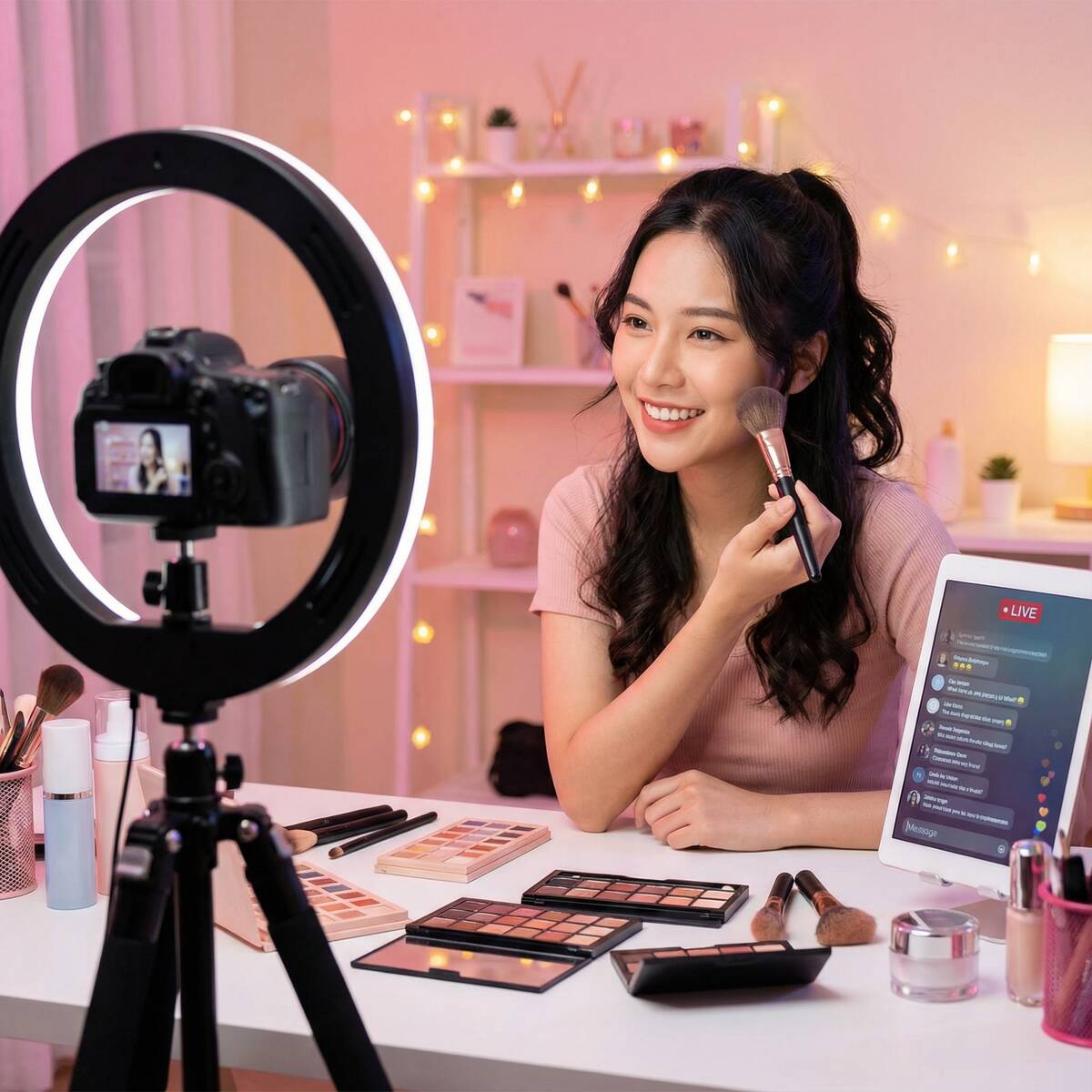 糖心vlog美妆视频